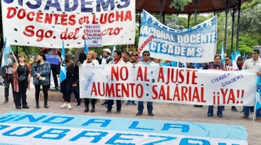 CISADEMS se manifestó con una masiva marcha en defensa del salario docente