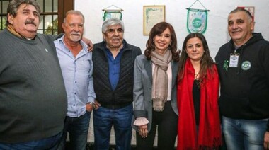 Hugo Moyano y otros sindicalistas se mostraron con Cristina