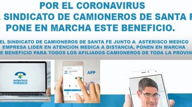 Camioneros de Santa Fe brinda un nuevo servicio de videoconsulta médica por el coronavirus