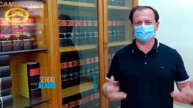 Sergio Aladio destacó “el enorme esfuerzo y el enorme trabajo” de los camioneros durante la pandemia