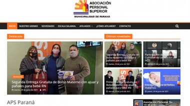 La Asociación Personal Superior de la Municipalidad de Paraná lanzó su propio sitio web