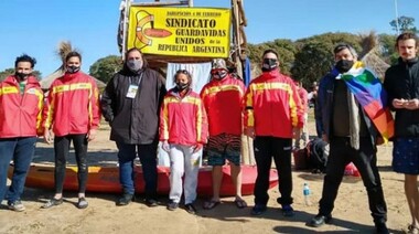El Sindicato de Guardavidas participó y adhirió a la jornada por Soberanía en el Río Paraná