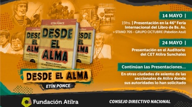 ATILRA convocó a la presentación del libro escrito por su secretario General “Etín” Ponce