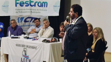 Adrián Gómez renovó su compromiso para representar a los municipales entrerrianos en el IOSPER