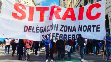 SITRAIC volvió a manifestarse con una contundente marcha “por libertad y democracia sindical”