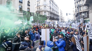 El Sindicato de los Peajes se movilizó hacia el Ministerio de Trabajo: “Fuera Ricardo Lissalde de AUBASA”