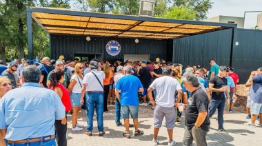 Facundo Aveiro encabezó la preinauguración del flamante Centro Recreativo del SPIQYP