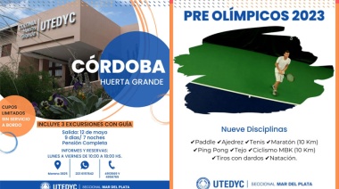 UTEDYC Mar del Plata brinda opciones de turismo, recreación y deportes para sus afiliados