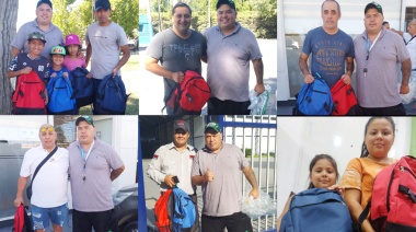 El SSIP entregó mochilas con útiles escolares para vigiladores en distintos puntos del país