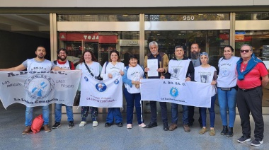 ADOSAC manifestó sus reclamos en CABA, se presentó ante la OIT y resolvió otros tres días de paro