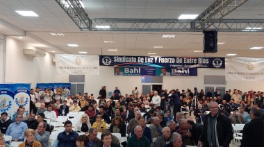 Sergio Menéndez recibió un amplio respaldo al frente del Sindicato de Luz y Fuerza de Entre Ríos