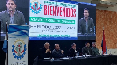 Sergio Menéndez recibió un amplio respaldo al frente del Sindicato de Luz y Fuerza de Entre Ríos