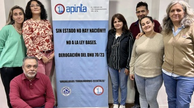 APINTA se movilizó al Congreso para manifestarse contra la Ley Bases