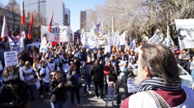 ATEN se movilizó contra “las políticas de los gobiernos provincial y nacional”