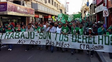 ATE y la CTA mostraron una “contundente” manifestación en Paraná