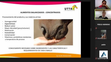 La UTTA brindó una capacitación sobre alimentación del caballo para participantes de siete países