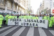 El Sindicato de los Peajes se movilizó hacia el Ministerio de Trabajo: “Fuera Ricardo Lissalde de AUBASA”