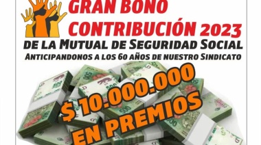 El Sindicato del Papel de San Pedro lanzó sorteos con 10 millones de pesos en premios