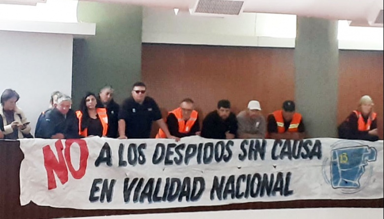El SPVN Chubut se manifestó en la Legislatura provincial contra los despidos
