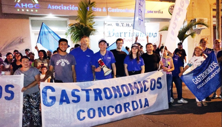 UTHGRA Concordia se movilizó para reclamar la equiparación salarial por zona turística