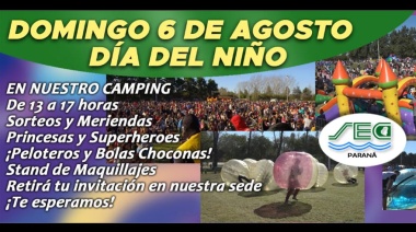 El Sindicato de Comercio de Paraná anunció la próxima Fiesta del Día del Niño