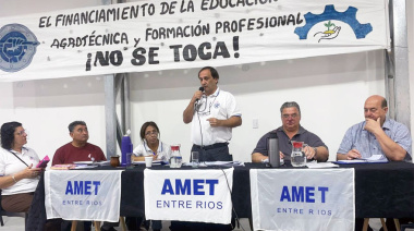 AMET Entre Ríos lanzó paro y movilización contra el desfinanciamiento de la educación técnica