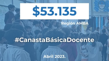 SEducA presentó la Canasta Básica Docente con un gasto de “más de 53 mil pesos para dar clases”