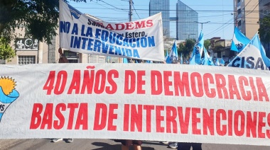 CISADEMS se manifestó con una nutrida movilización “en defensa de la escuela pública”