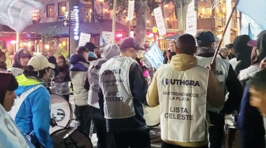 UTHGRA La Plata se moviliza al Baxar X en contra de la precarización laboral