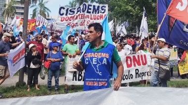 CISADEMS marchó “en defensa de los derechos laborales y de la educación”