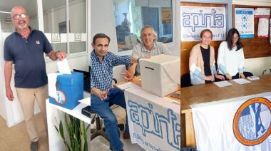 La conducción de APINTA resaltó la participación en las elecciones y "la fortaleza" de la organización