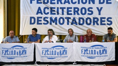La Federación Aceitera desarrolló un convocante plenario: “Los delegados garantizan la lucha”
