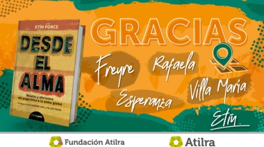 El titular de ATILRA presentó su obra literaria en Freyre, Rafaela, Esperanza y Villa María