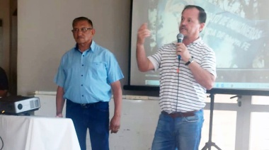 Aladio visitó San Luis y llamó a la unidad federal de los camioneros del país