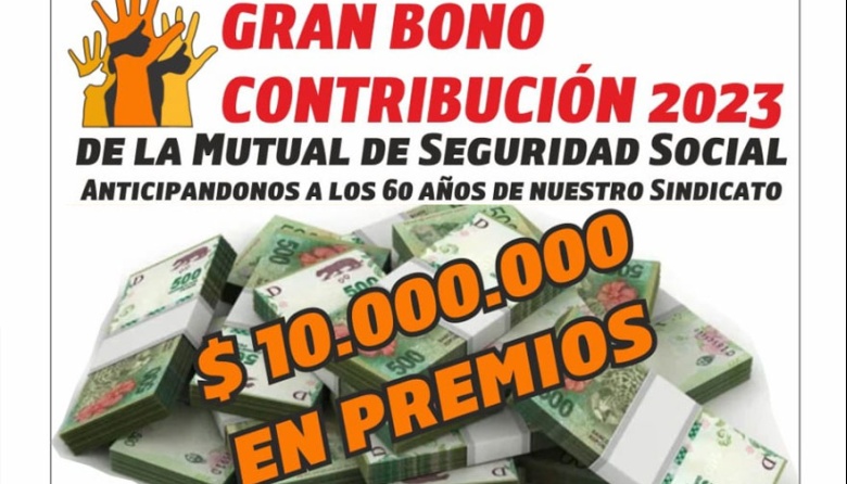 El Sindicato del Papel de San Pedro lanzó sorteos con 10 millones de pesos en premios