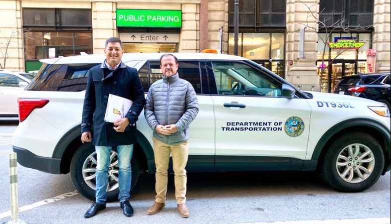 El dirigente camionero santafesino Sergio Aladio disertó en la Universidad de Illinois, en Chicago