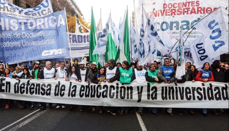 El Frente Universitario confirmó la Marcha Nacional para el próximo 23 ...
