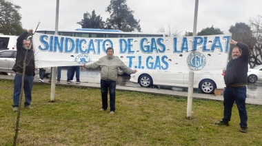 El Sindicato de Gas de La Plata se manifestó “contra la especulación financiera y los formadores de precios”
