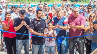 Facundo Aveiro encabezó la preinauguración del flamante Centro Recreativo del SPIQYP