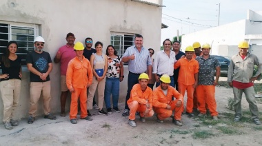 El titular de AMET Entre Ríos visitó las obras de construcción de viviendas para docentes técnicos