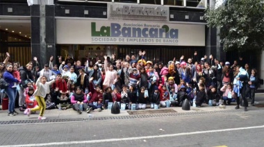 La Bancaria San Miguel brindó una jornada de recreación para más de 100 chicos