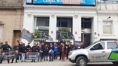 El Sindicato de Televisión se manifestó frente a Canal 9 de Paraná contra “despidos arbitrarios”