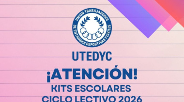 UTEDYC Jujuy convocó a afiliados y afiliadas a inscribirse para los kits escolares 2026