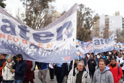 ATEN marchó contra la represión al pueblo mapuche y exigió al gobierno el camino del diálogo