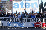 ATEN paró y se movilizó en Neuquén contra el desfinanciamiento educativo